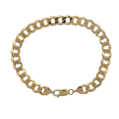 9ct Gold 8" Curb Bracelet