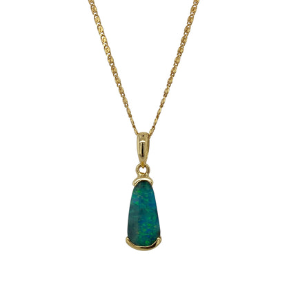 18ct Gold & Opalique 19" Necklace
