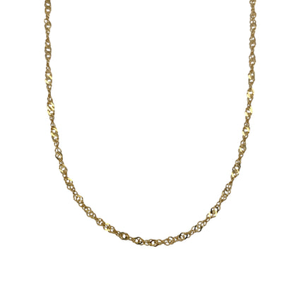 9ct Gold 16" Singapore Chain
