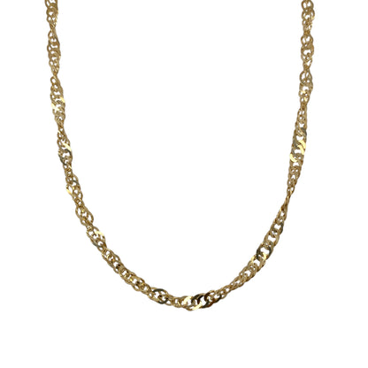 9ct Gold 18" Singapore Chain