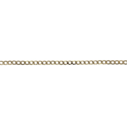 9ct Gold 20" Semi Hollow Curb Chain