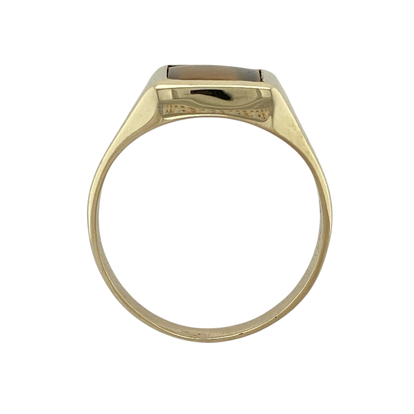9ct Gold & Tiger's Eye Rectangle Signet Ring