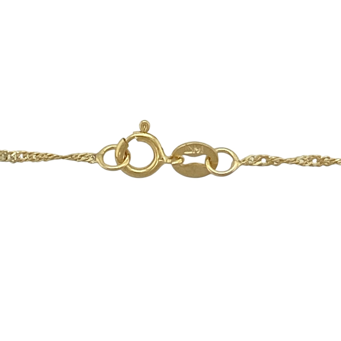14ct Gold & Blue Topaz 20" Necklace