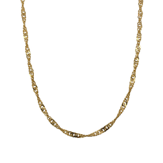 9ct Gold 22" Singapore Chain