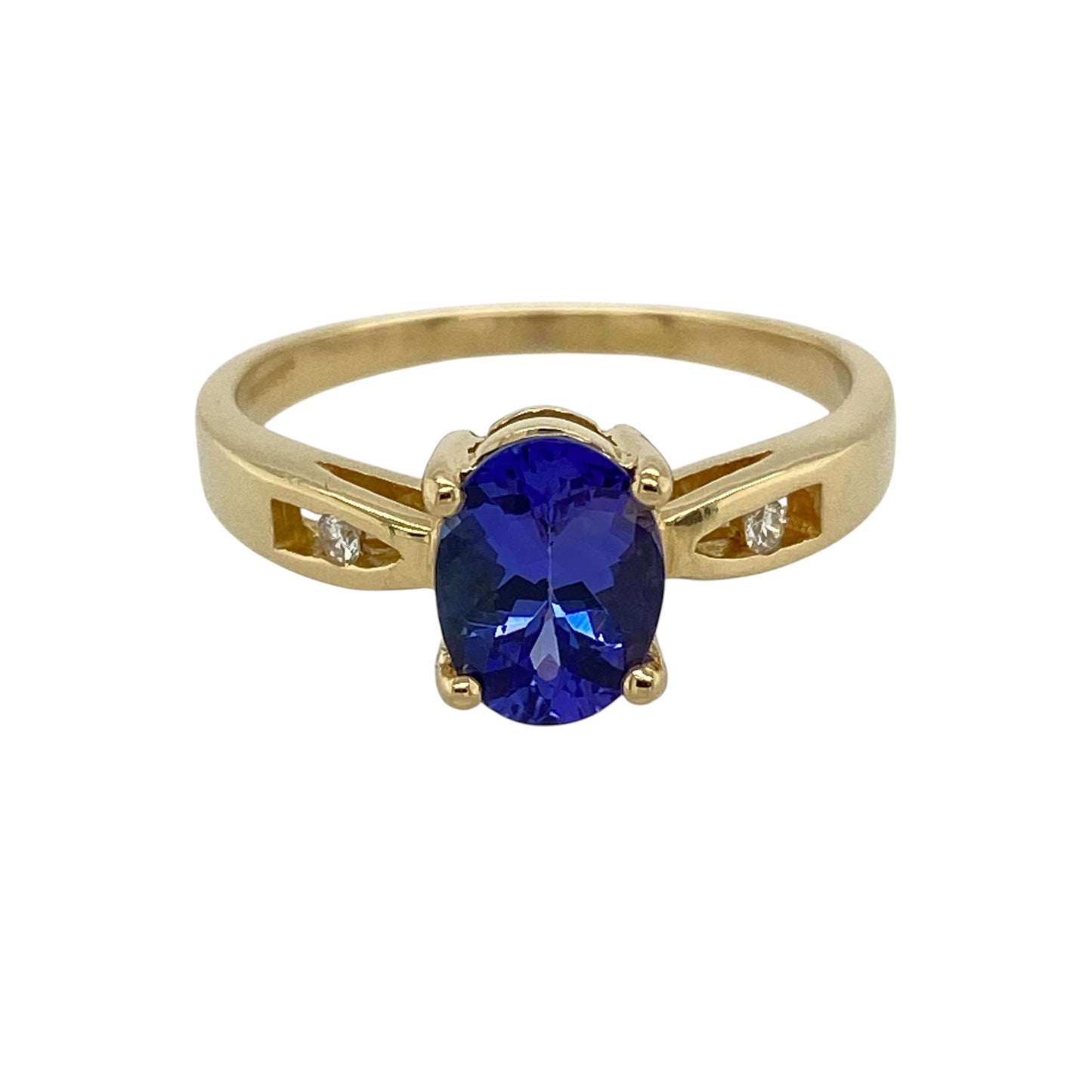 18ct Gold Diamond & Tanzanite Ring