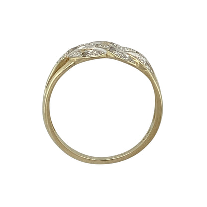 9ct Gold & Diamond Celtic Knot Ring