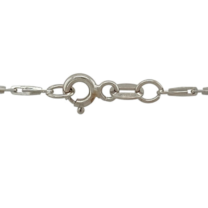 18ct White Gold & Diamond 18" Necklace