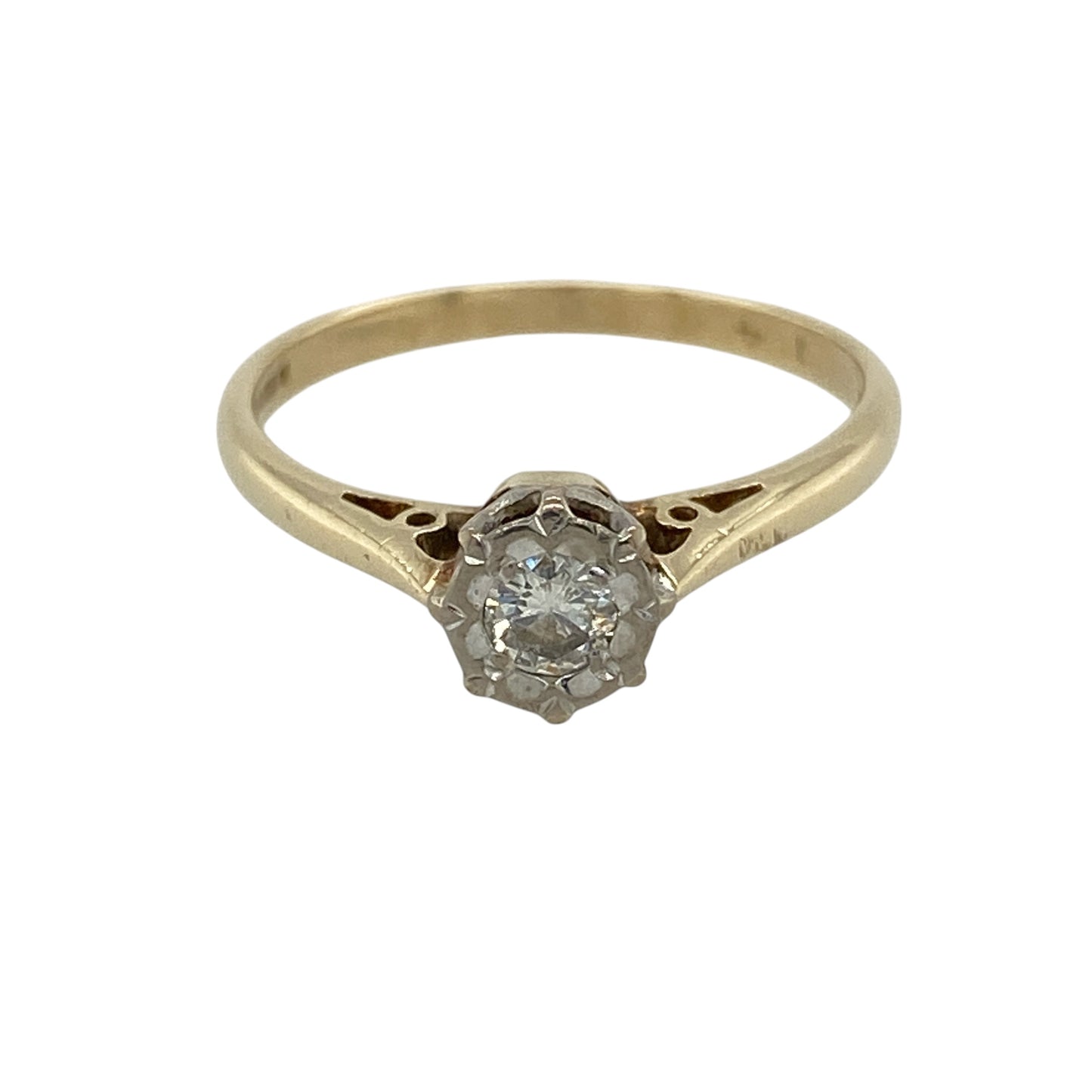 9ct Gold & Diamond Solitaire Ring