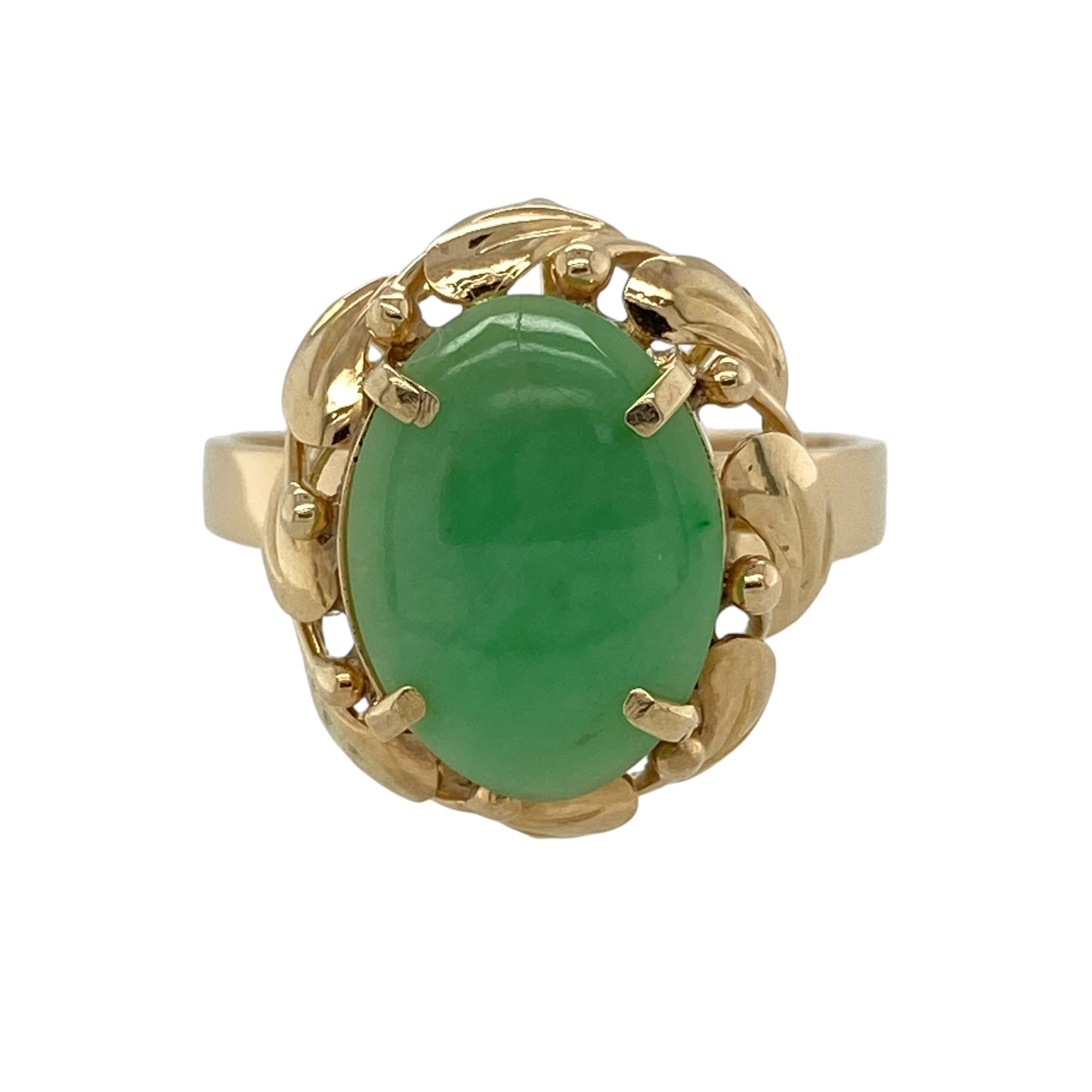 14ct Gold & Jade Ring