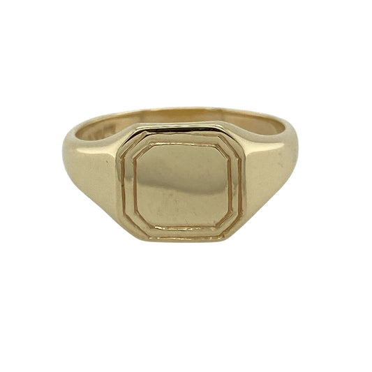 9ct Gold Square SIgnet Ring