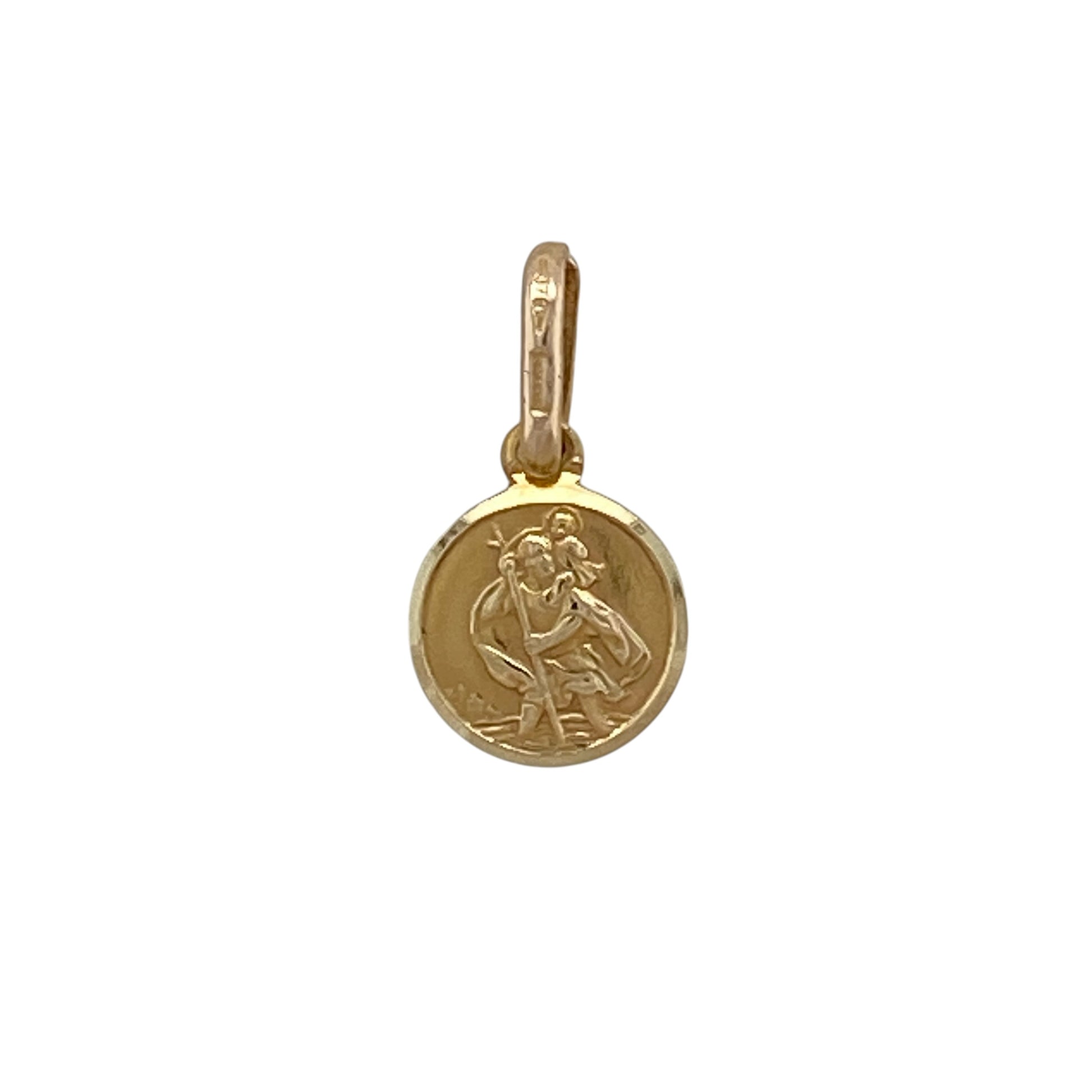 9ct Gold Small St Christopher Pendant
