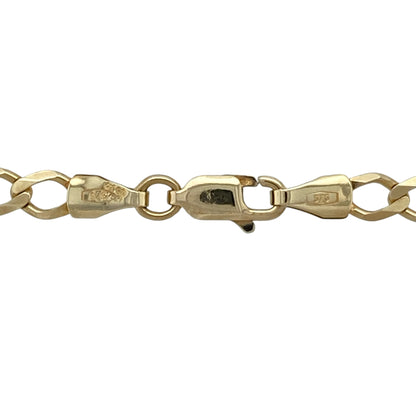 Enhance your jewellery collection with this pre-owned 9ct yellow gold 20-inch curb chain, featuring classic 4.5mm curb links that offer timeless style and everyday versatility.

Design: This necklace features the ever-popular curb link design, with closely interlocking links that create a smooth, elegant profile. Measuring approximately 4.5mm wide, the chain has a substantial yet versatile appearance, making it ideal for wearing alone or with a favourite pendant. 