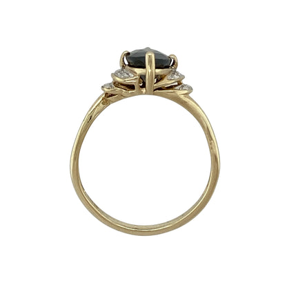 9ct Gold Diamond & Sapphire Ring