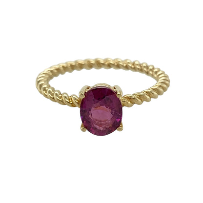 9ct Gold & Pink Tourmaline Ring