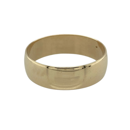 9ct Gold 6mm Wedding Band Ring