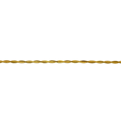 9ct Gold 7" Patterned Woven Bracelet