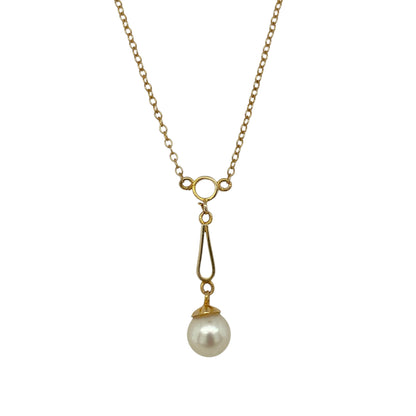 9ct Gold & Pearl 18" Necklace