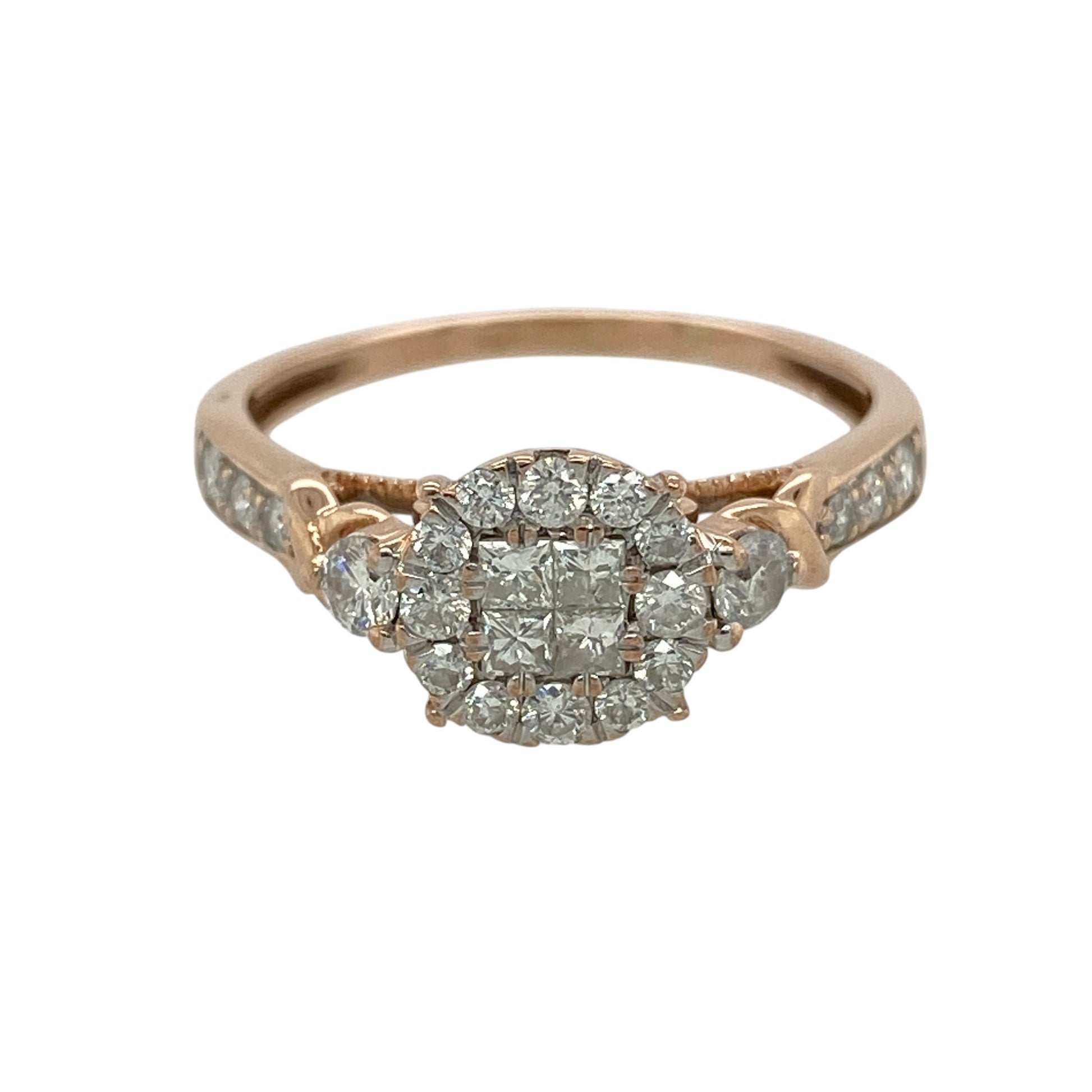 9ct Gold & Diamond Cluster Ring