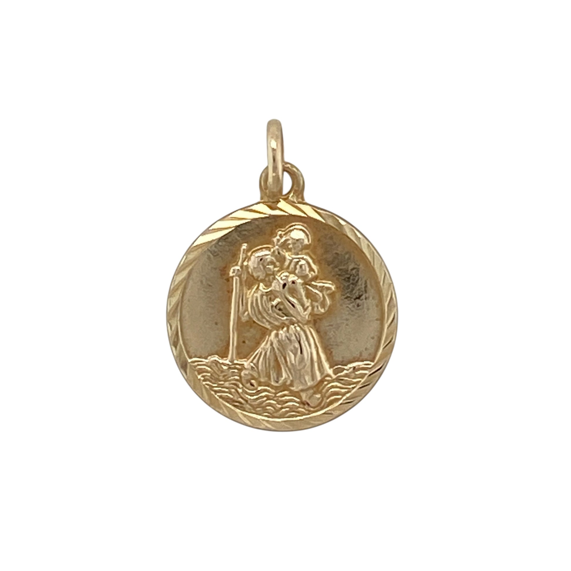 9ct Gold St Christopher Pendant
