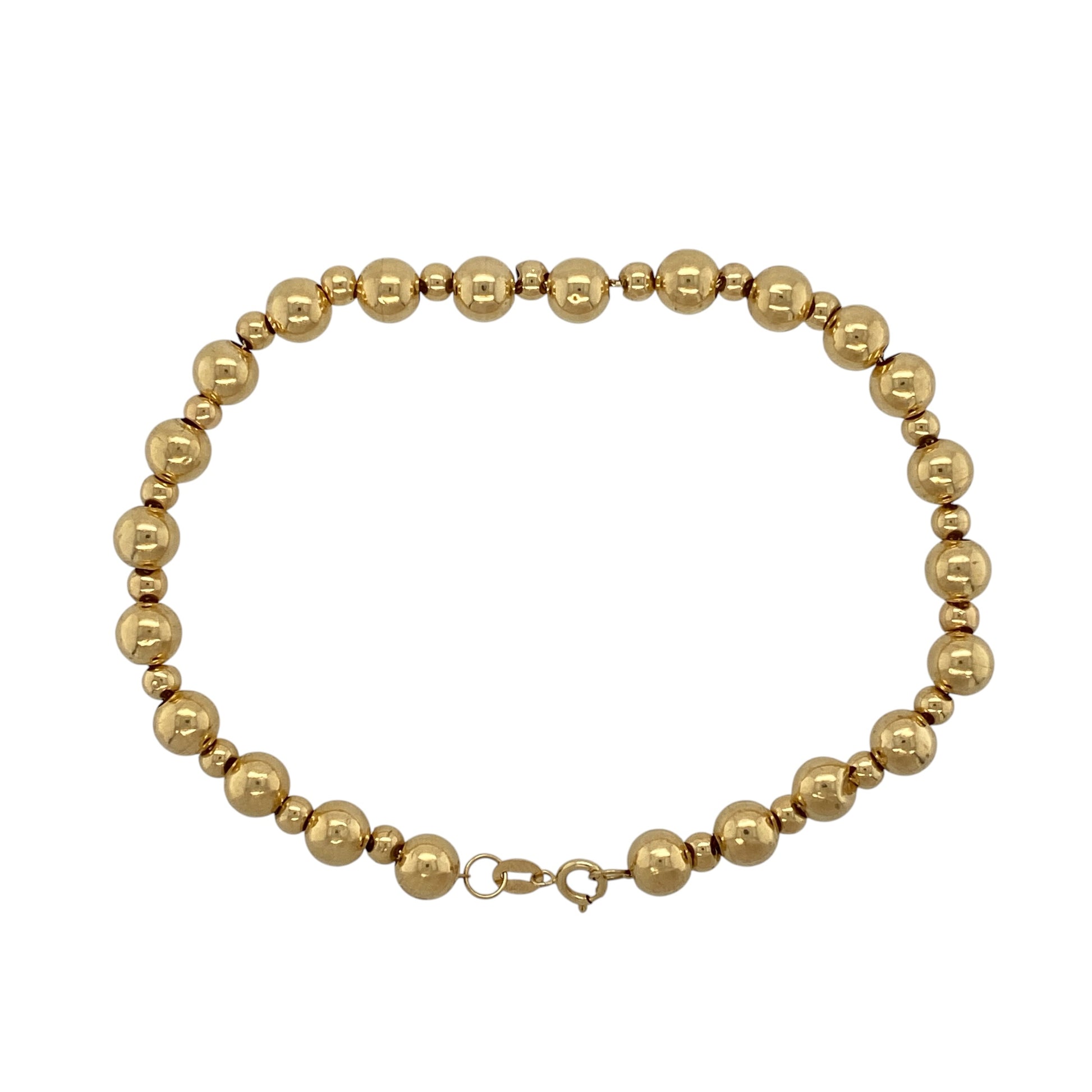 9ct Gold 7" Ball Link Bracelet