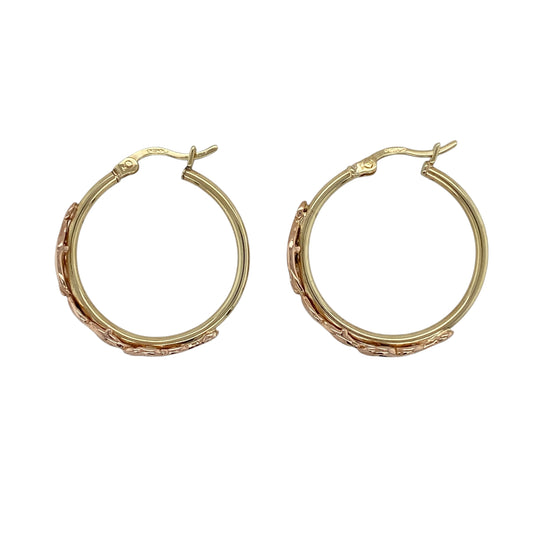 9ct Gold Clogau Tree of Life Hoop Creole Earrings