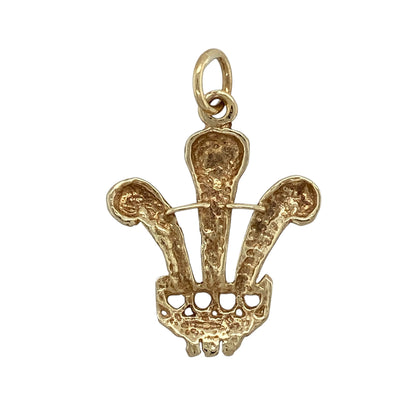 Celebrate Welsh heritage with this pre-owned 9ct yellow gold Welsh Three Feathers pendant, featuring the iconic Prince of Wales feathers in a timeless polished design.

Design: The pendant showcases the famous Welsh Three Feathers emblem, a symbol rich in history and tradition. Beautifully crafted with a polished finish, the detailed design makes it an eye-catching piece that can be worn every day or on special occasions as a proud expression of Welsh heritage.