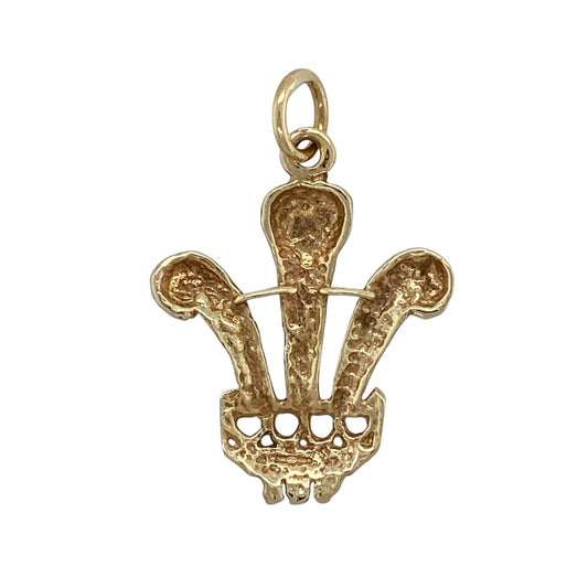 Celebrate Welsh heritage with this pre-owned 9ct yellow gold Welsh Three Feathers pendant, featuring the iconic Prince of Wales feathers in a timeless polished design.

Design: The pendant showcases the famous Welsh Three Feathers emblem, a symbol rich in history and tradition. Beautifully crafted with a polished finish, the detailed design makes it an eye-catching piece that can be worn every day or on special occasions as a proud expression of Welsh heritage.