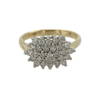 9ct Gold & Diamond Cluster Ring