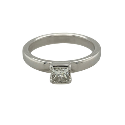 9ct White Gold & Diamond Solitaire Ring