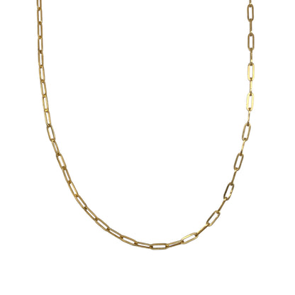 9ct Gold 20" Paperclip Chain