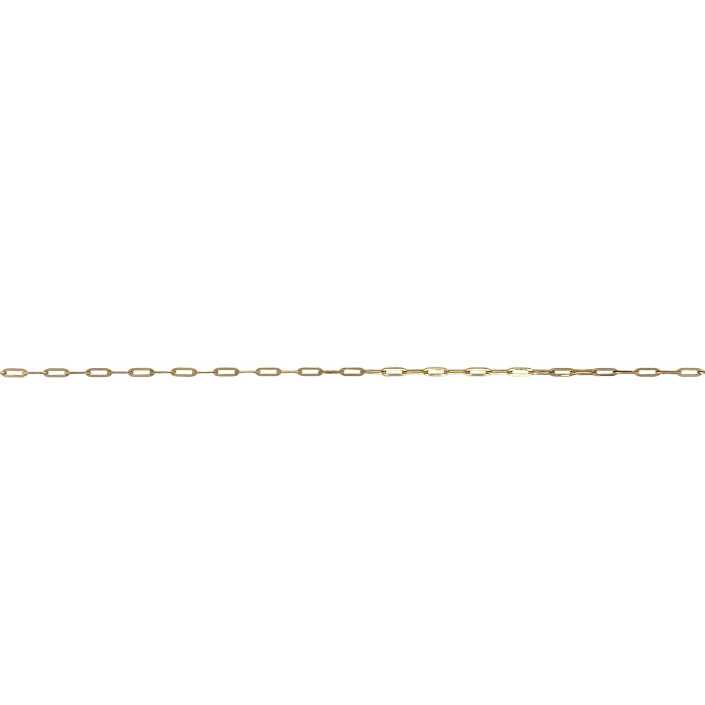 9ct Gold 20" Paperclip Chain