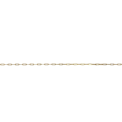 9ct Gold 20" Paperclip Chain