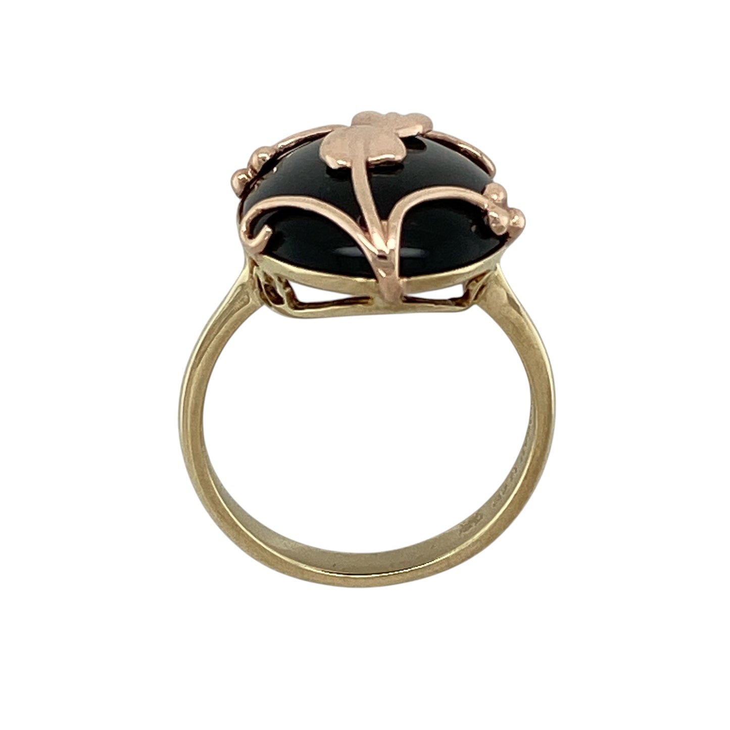 9ct Gold & Onyx Clogau Tree of Life Ring