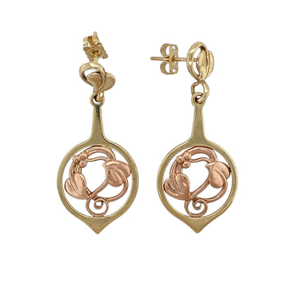 9ct Gold Clogau Tree of Life Drop Earrings