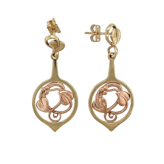 9ct Gold Clogau Tree of Life Drop Earrings