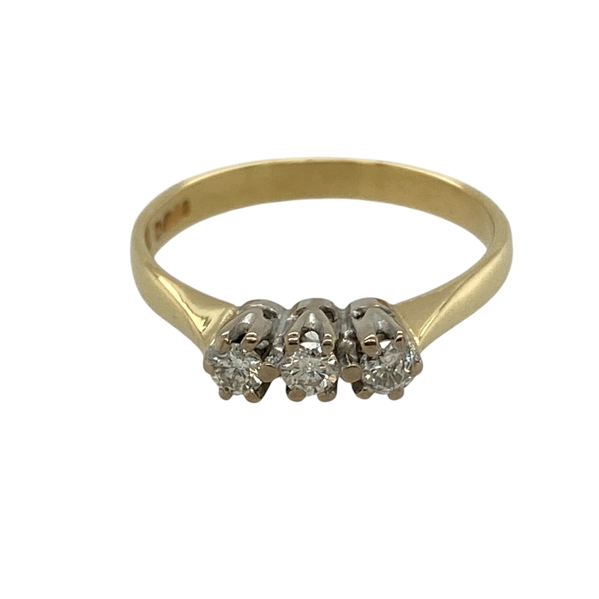 18ct Gold & Diamond Trilogy Ring