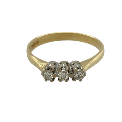 18ct Gold & Diamond Trilogy Ring