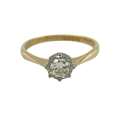 18ct Gold & Diamond Solitaire Ring