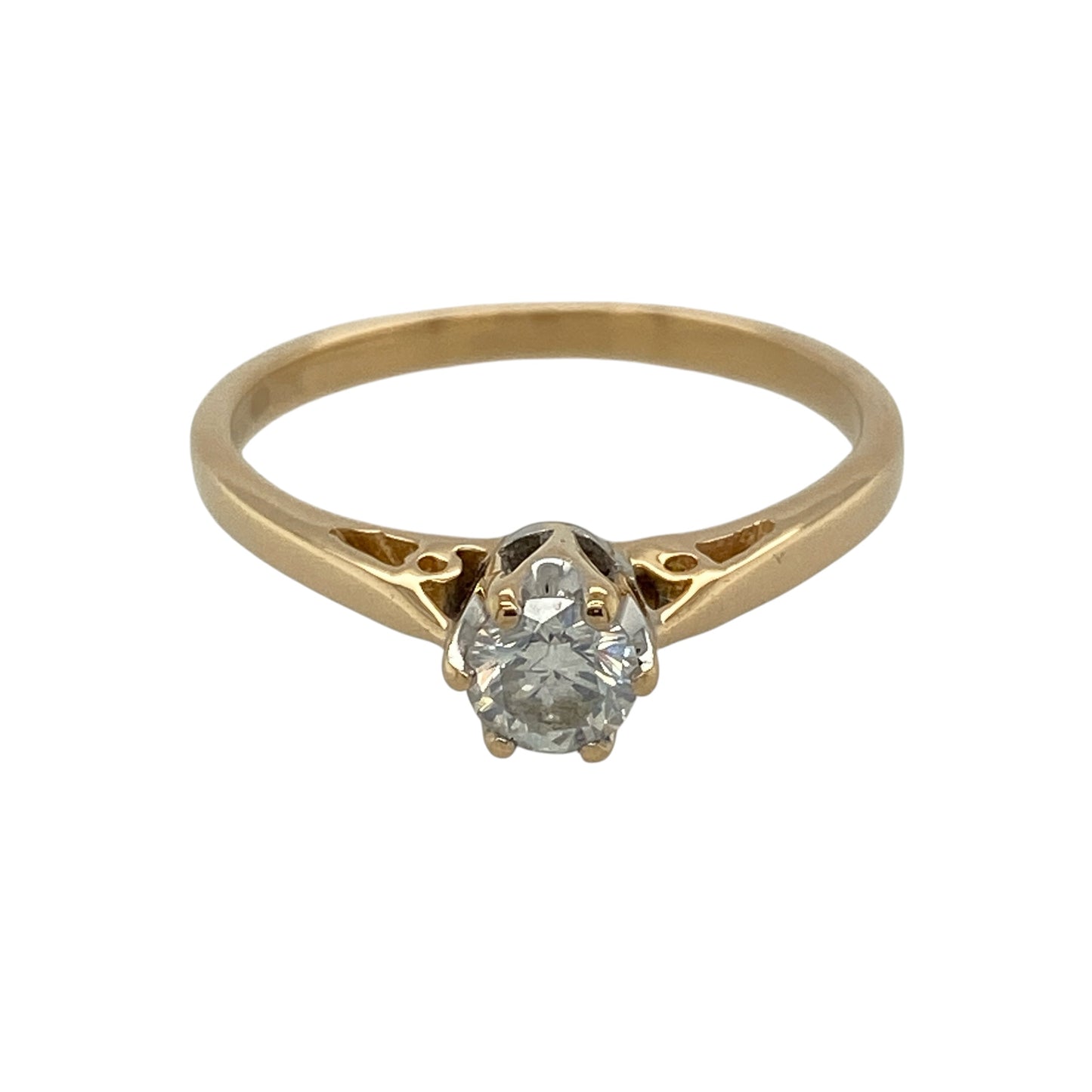 18ct Gold & Diamond Solitaire Ring