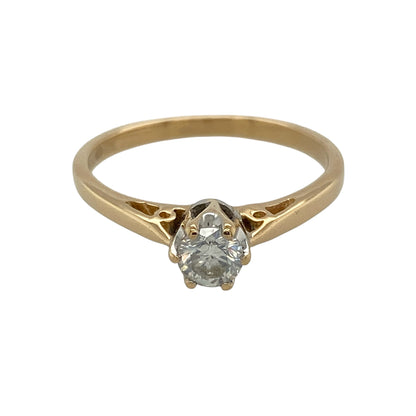 18ct Gold & Diamond Solitaire Ring