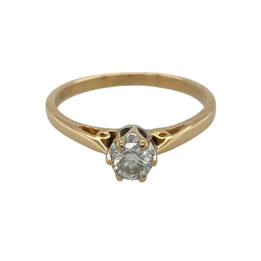 18ct Gold & Diamond Solitaire Ring