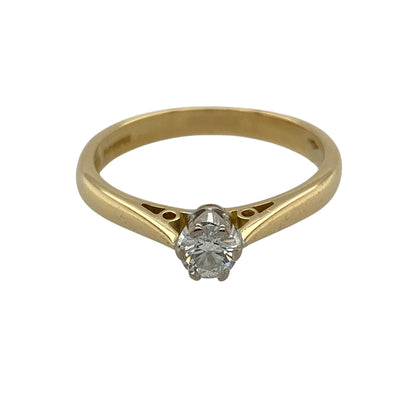 18ct Gold & Diamond Solitaire Ring