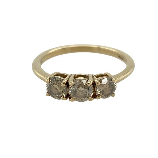 9ct Gold & Diamond Trilogy Ring