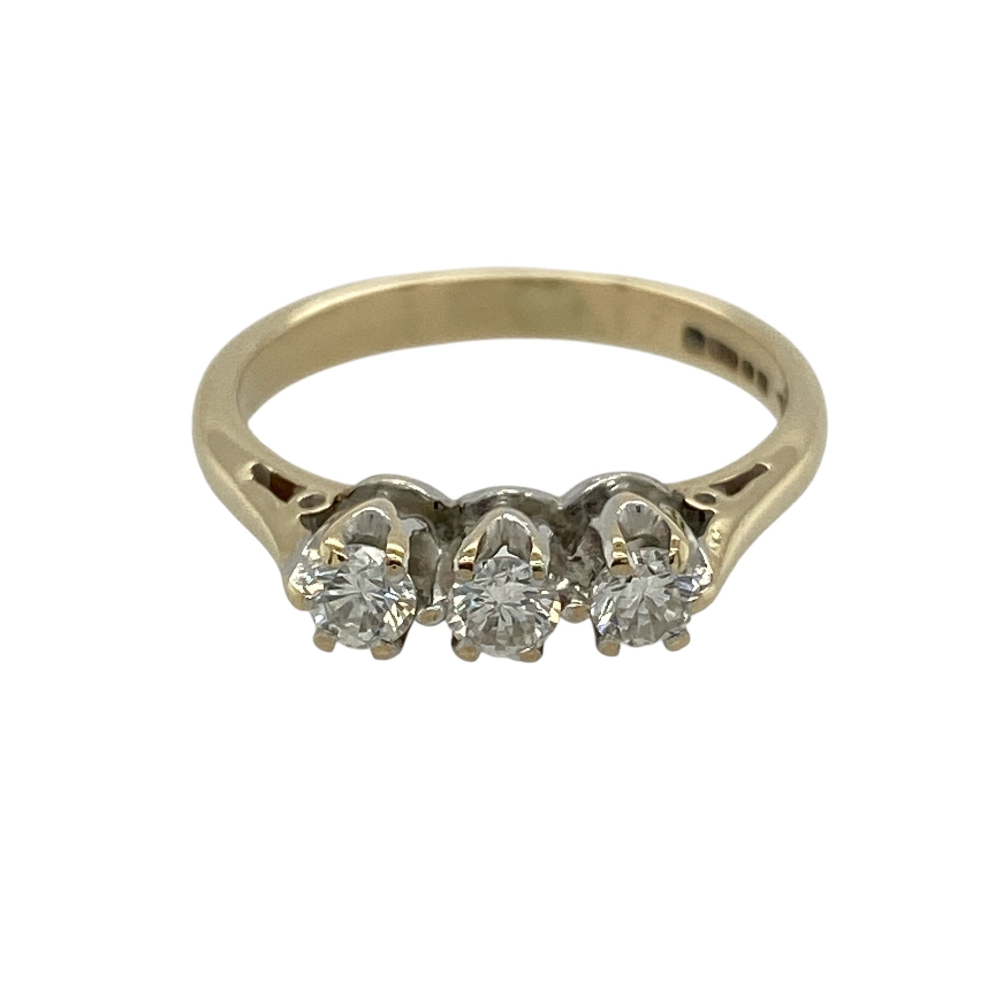 9ct Gold & Diamond Trilogy Ring