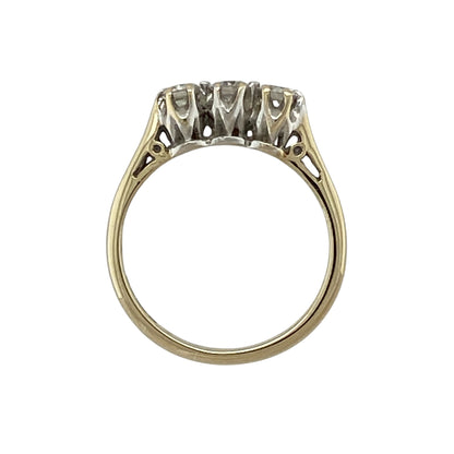9ct Gold & Diamond Trilogy Ring
