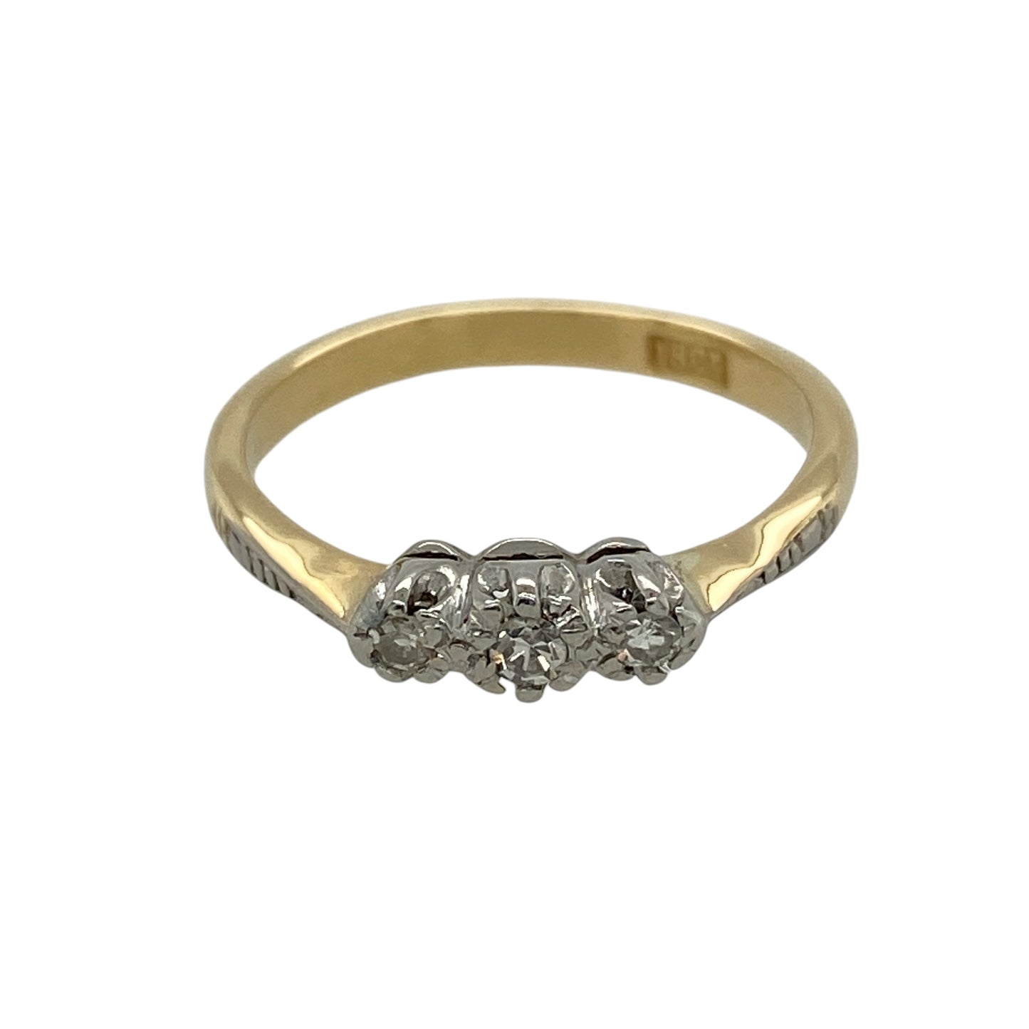 18ct Gold & Diamond Trilogy Ring
