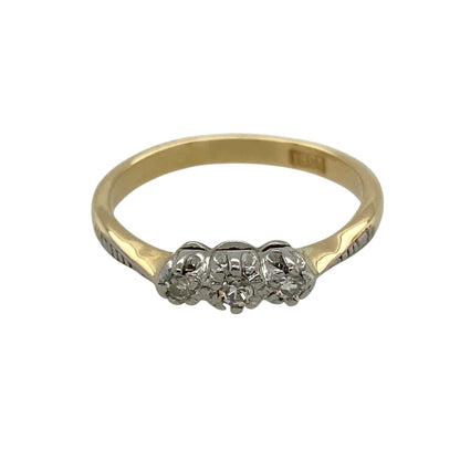 18ct Gold & Diamond Trilogy Ring