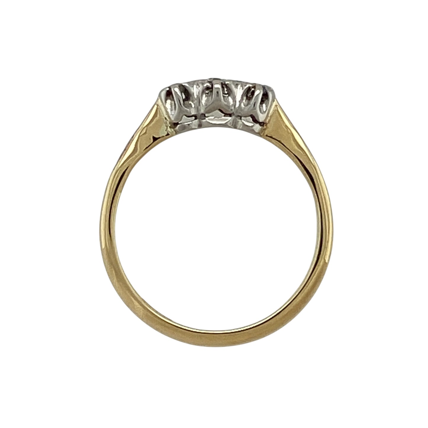 18ct Gold & Diamond Trilogy Ring