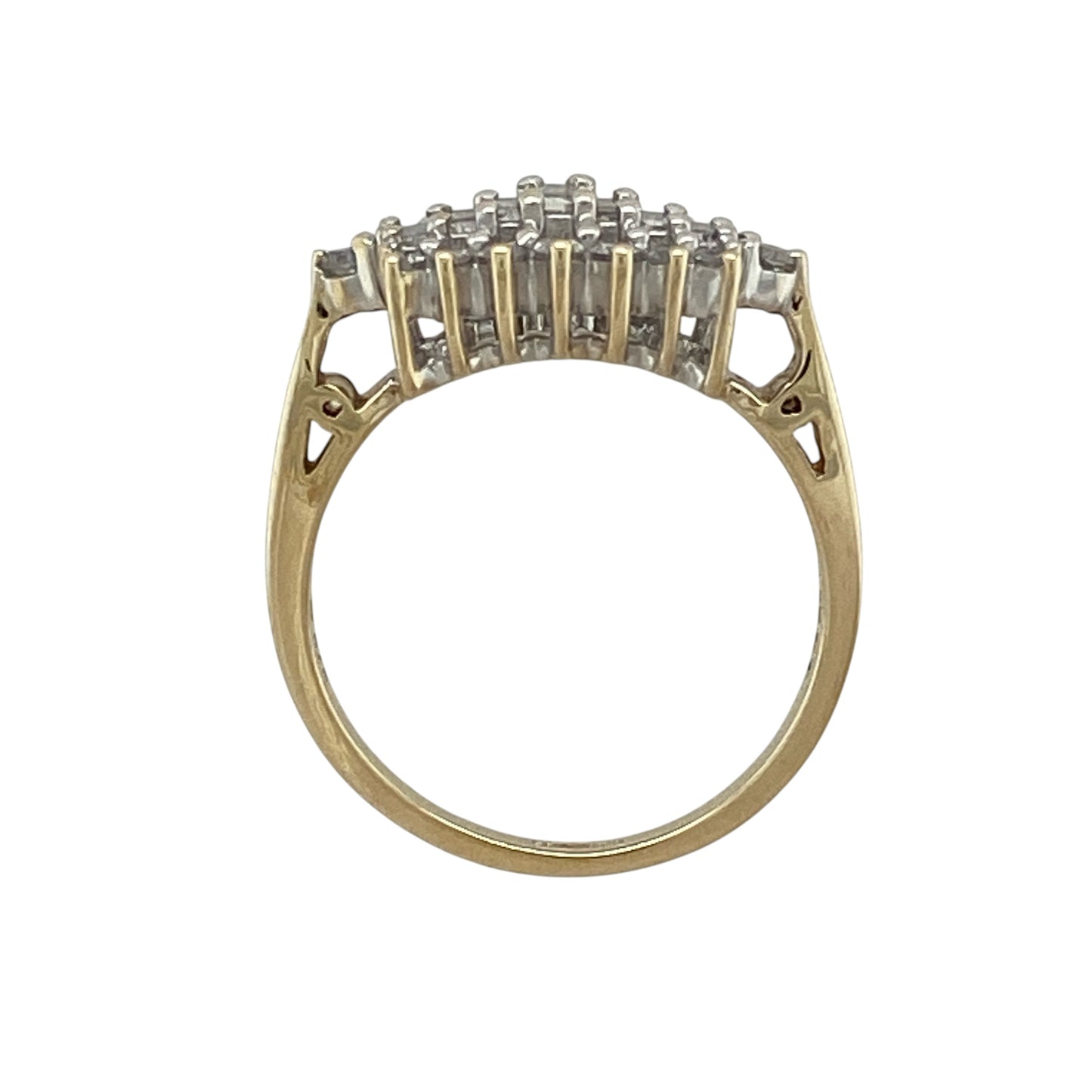 9ct Gold & Diamond Cluster Ring