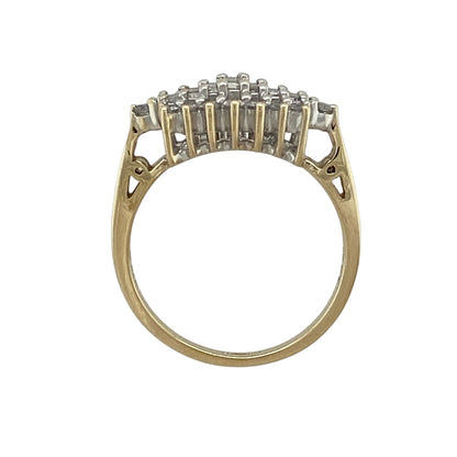9ct Gold & Diamond Cluster Ring